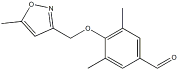 3,5-dimethyl-4-[(5-methyl-1,2-oxazol-3-yl)methoxy]benzaldehyde Structure