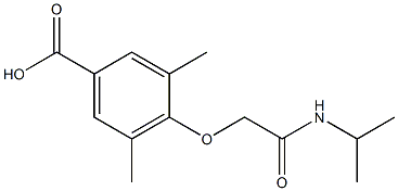 3,5-dimethyl-4-[(propan-2-ylcarbamoyl)methoxy]benzoic acid Structure