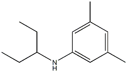 3,5-dimethyl-N-(pentan-3-yl)aniline Structure
