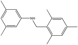 3,5-dimethyl-N-[(2,4,6-trimethylphenyl)methyl]aniline Structure