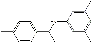 3,5-dimethyl-N-[1-(4-methylphenyl)propyl]aniline 구조식 이미지