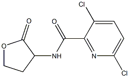 3,6-dichloro-N-(2-oxooxolan-3-yl)pyridine-2-carboxamide Structure