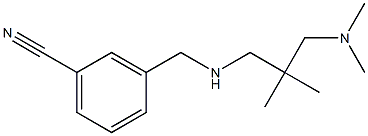 3-[({2-[(dimethylamino)methyl]-2-methylpropyl}amino)methyl]benzonitrile 구조식 이미지