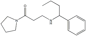 3-[(1-phenylbutyl)amino]-1-(pyrrolidin-1-yl)propan-1-one 구조식 이미지