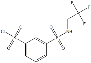 3-[(2,2,2-trifluoroethyl)sulfamoyl]benzene-1-sulfonyl chloride Structure