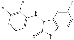 3-[(2,3-dichlorophenyl)amino]-5-fluoro-2,3-dihydro-1H-indol-2-one 구조식 이미지