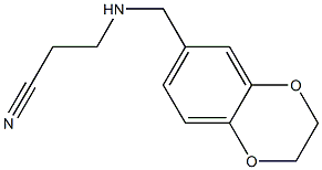 3-[(2,3-dihydro-1,4-benzodioxin-6-ylmethyl)amino]propanenitrile Structure