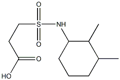 3-[(2,3-dimethylcyclohexyl)sulfamoyl]propanoic acid 구조식 이미지