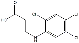 3-[(2,4,5-trichlorophenyl)amino]propanoic acid Structure