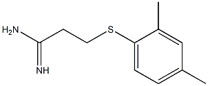 3-[(2,4-dimethylphenyl)sulfanyl]propanimidamide Structure