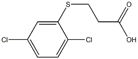 3-[(2,5-dichlorophenyl)thio]propanoic acid Structure