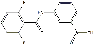 3-[(2,6-difluorobenzene)amido]benzoic acid 구조식 이미지