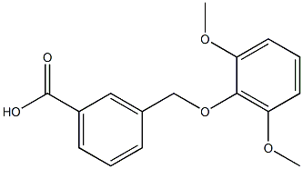 3-[(2,6-dimethoxyphenoxy)methyl]benzoic acid Structure
