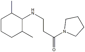 3-[(2,6-dimethylcyclohexyl)amino]-1-(pyrrolidin-1-yl)propan-1-one 구조식 이미지