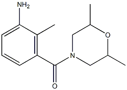 3-[(2,6-dimethylmorpholin-4-yl)carbonyl]-2-methylaniline 구조식 이미지
