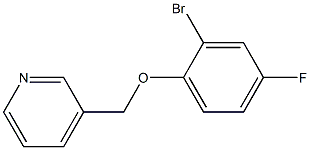 3-[(2-bromo-4-fluorophenoxy)methyl]pyridine Structure