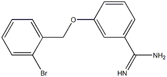 3-[(2-bromobenzyl)oxy]benzenecarboximidamide Structure
