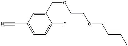 3-[(2-butoxyethoxy)methyl]-4-fluorobenzonitrile Structure