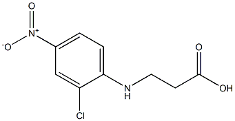 3-[(2-chloro-4-nitrophenyl)amino]propanoic acid 구조식 이미지