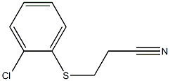 3-[(2-chlorophenyl)sulfanyl]propanenitrile Structure