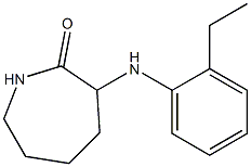 3-[(2-ethylphenyl)amino]azepan-2-one Structure