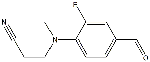 3-[(2-fluoro-4-formylphenyl)(methyl)amino]propanenitrile 구조식 이미지