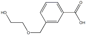 3-[(2-hydroxyethoxy)methyl]benzoic acid Structure