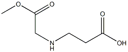 3-[(2-methoxy-2-oxoethyl)amino]propanoic acid Structure