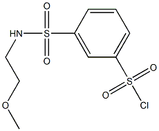 3-[(2-methoxyethyl)sulfamoyl]benzene-1-sulfonyl chloride 구조식 이미지