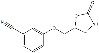 3-[(2-oxo-1,3-oxazolidin-5-yl)methoxy]benzonitrile Structure
