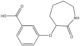 3-[(2-oxoazepan-3-yl)oxy]benzoic acid Structure