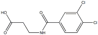 3-[(3,4-dichlorobenzoyl)amino]propanoic acid Structure