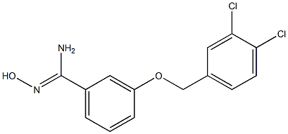 3-[(3,4-dichlorophenyl)methoxy]-N'-hydroxybenzene-1-carboximidamide 구조식 이미지