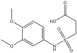 3-[(3,4-dimethoxyphenyl)sulfamoyl]propanoic acid Structure