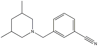 3-[(3,5-dimethylpiperidin-1-yl)methyl]benzonitrile 구조식 이미지