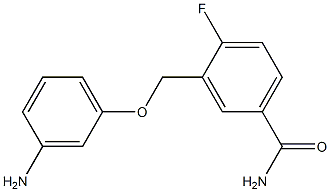 3-[(3-aminophenoxy)methyl]-4-fluorobenzamide Structure