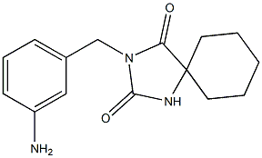 3-[(3-aminophenyl)methyl]-1,3-diazaspiro[4.5]decane-2,4-dione 구조식 이미지