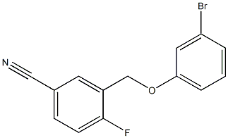 3-[(3-bromophenoxy)methyl]-4-fluorobenzonitrile Structure