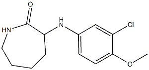 3-[(3-chloro-4-methoxyphenyl)amino]azepan-2-one 구조식 이미지