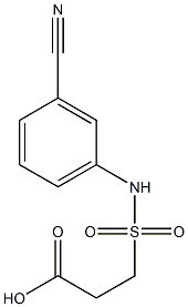 3-[(3-cyanophenyl)sulfamoyl]propanoic acid Structure