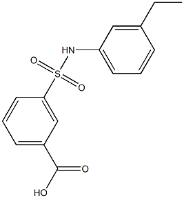 3-[(3-ethylphenyl)sulfamoyl]benzoic acid Structure