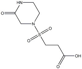 3-[(3-oxopiperazine-1-)sulfonyl]propanoic acid 구조식 이미지