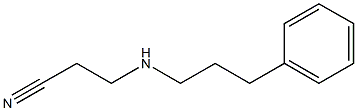 3-[(3-phenylpropyl)amino]propanenitrile 구조식 이미지