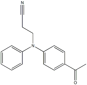 3-[(4-acetylphenyl)(phenyl)amino]propanenitrile 구조식 이미지