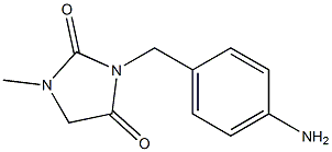 3-[(4-aminophenyl)methyl]-1-methylimidazolidine-2,4-dione 구조식 이미지