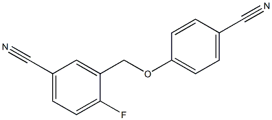 3-[(4-cyanophenoxy)methyl]-4-fluorobenzonitrile Structure