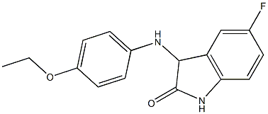 3-[(4-ethoxyphenyl)amino]-5-fluoro-2,3-dihydro-1H-indol-2-one 구조식 이미지