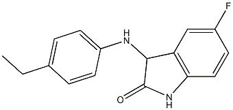 3-[(4-ethylphenyl)amino]-5-fluoro-2,3-dihydro-1H-indol-2-one Structure