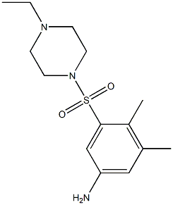 3-[(4-ethylpiperazine-1-)sulfonyl]-4,5-dimethylaniline 구조식 이미지