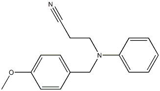 3-[(4-methoxybenzyl)(phenyl)amino]propanenitrile 구조식 이미지